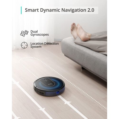  eufy by Anker, RoboVac G30, Robot Vacuum with Smart Dynamic Navigation 2.0, 2000 Pa Strong Suction, Wi-Fi, Compatible with Alexa, Carpets and Hard Floors, Ideal for Pet Owners