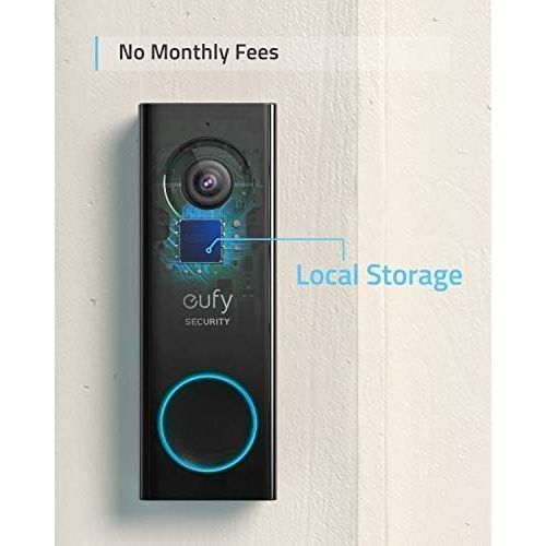  [아마존베스트]eufy Security, Wi-Fi Video Doorbell, 2K Resolution, No Monthly Fees, Secure Local Storage, Human Detection, 2-Way Audio, Free Wireless Chime-Requires Existing Doorbell Wires