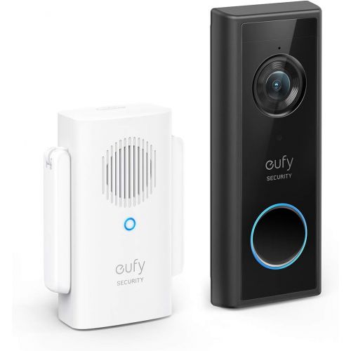  [아마존베스트]eufy Security, Wi-Fi Video Doorbell Kit, 1080p-Grade Resolution, 120-day Battery, No Monthly Fees, Human Detection, 2-Way Audio, Free Wireless Chime (Requires Micro-SD Card)