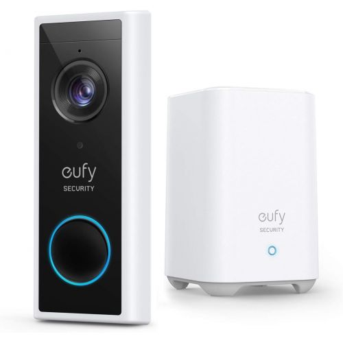  [아마존베스트]eufy Security, Wireless Video Doorbell (Battery-Powered) with 2K HD, No Monthly Fee, On-Device AI for Human Detection, 2-Way Audio, Simple Self-Installation