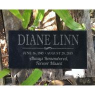 /Eugenie2 Personalized Memorial Granite Stone Grave Marker Engraved In Memory of Headstone Custom Engraved Garden Memorial Gift Dad Mom Child Grandma