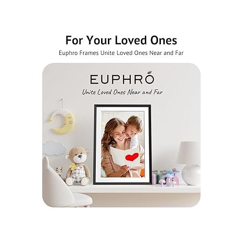  10.1'' Digital Picture Frame with 32GB Storage, Digital Photo Frame with 1280x800 IPS Touch Screen, Share Photos/Videos and Send Best Wishes via Free App