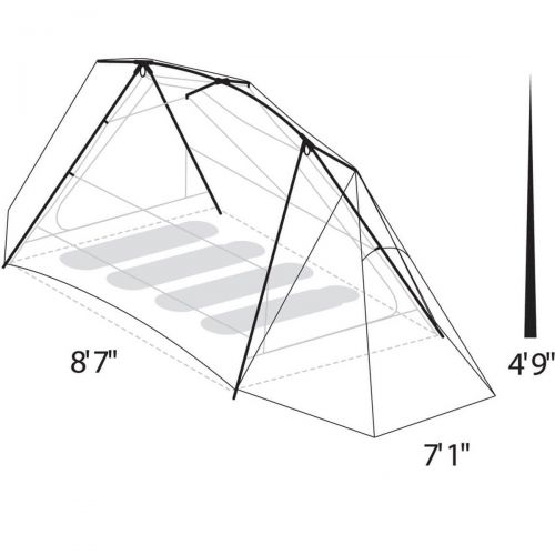  Eureka Timberline SQ 4XT Tent: 4-Person 3-Season