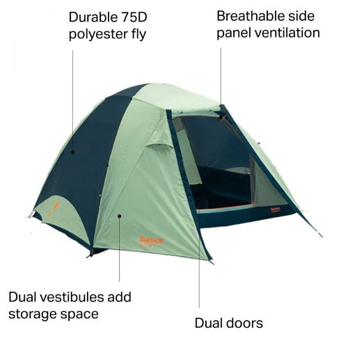  Eureka Kohana 6 Tent: 6-Person 3-Season