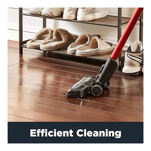  Eureka Rechargeable Handheld Portable with Powerful Motor Efficient Suction Cordless Stick Vacuum Cleaner Convenient for Hard Floors, NEC101, Black, 80 Ounces