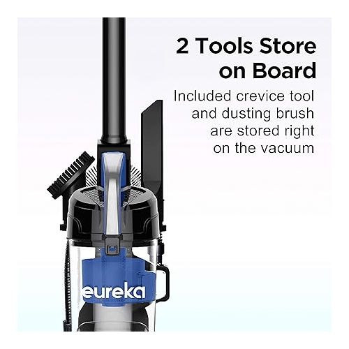  Eureka Airspeed Ultra-Lightweight Compact Bagless Upright Vacuum Cleaner, Replacement Filter, Blue