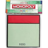 Eureka Monopoly Assorted Paper Cut-Outs, 12 Each of 3 Different Designs, 36-Pieces