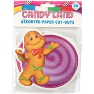 Eureka 841294 Candy Land Assorted Paper Cut-Outs, 12 Each of 3 Different Designs, 36-Piece