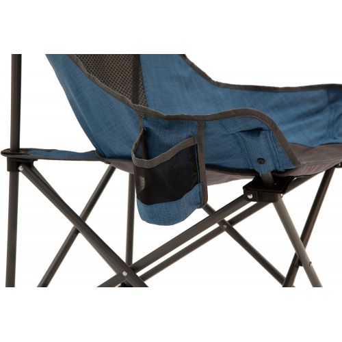  Eureka! Low Rider Folding Camping Chair with Bottle Holder, One Size, Blue캠핑 의자