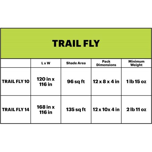  Eureka! Trail Fly Customizable Camping Tarp, 14 Feet, Jasmine Green