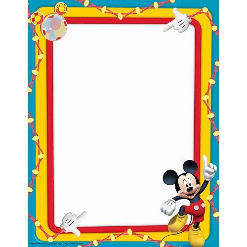  Eureka Mickey Mouse Clubhouse Primary Colors Computer Paper