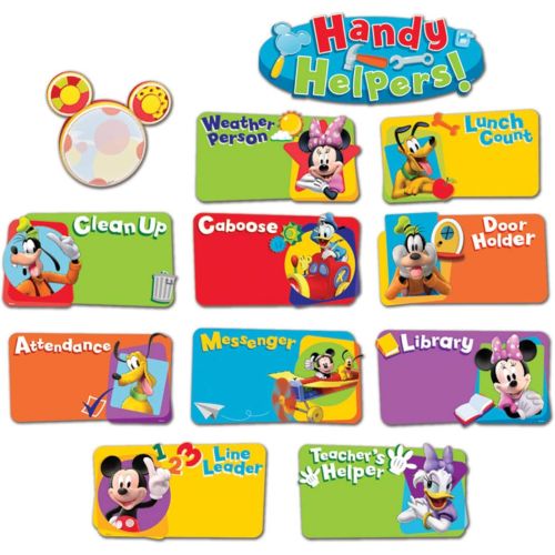  Eureka Classroom Bulletin Board Set, Mickey Mouse Clubhouse Handy Helpers Job Chart Mini Bulletin