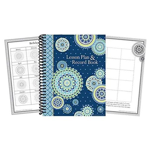  Eureka Blue Harmony Back to School Classroom Supplies Record and Lesson Plan Book for Teachers, 8.5 x 11, 40 Weeks