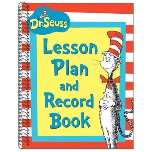  Eureka Dr. Seusss Cat In Hat Lesson Plan/Record Book Miscellaneous, 40 Weeks, 8.5 x 11