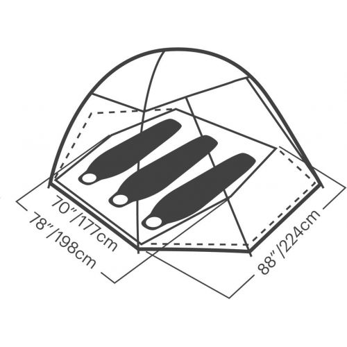  Eureka! Summer Pass 3 Person, 3 Season Backpacking Tent