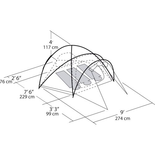  Eureka! K-2 XT Three-Person, Four-Season Backpacking Tent