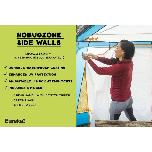  Eureka! NoBugZone Side Walls Accessory (Compatible with, but Not Included?The NoBugZone Screen House Tent and NoBugZone 3-in-1 Camping Shelter?Both Sold Separately)