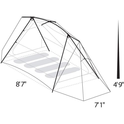  Eureka! Timberline SQ Three-Season Backpacking Tent