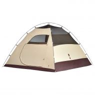 Eureka Tetragon HD, 3-Season Waterproof Family Camping Tent  Lightweight Fiberglass Pole Construction - JavaCementOrange