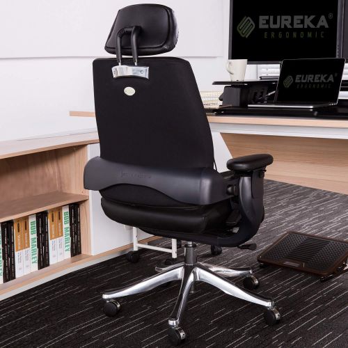  Eureka Ergonomic Chair - Executive Office Swing Chair  Black