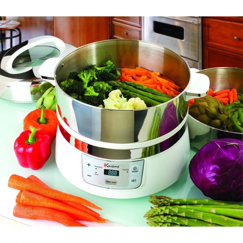  Euro Cuisine FS2500 Stainless Steel Electric Food Steamer