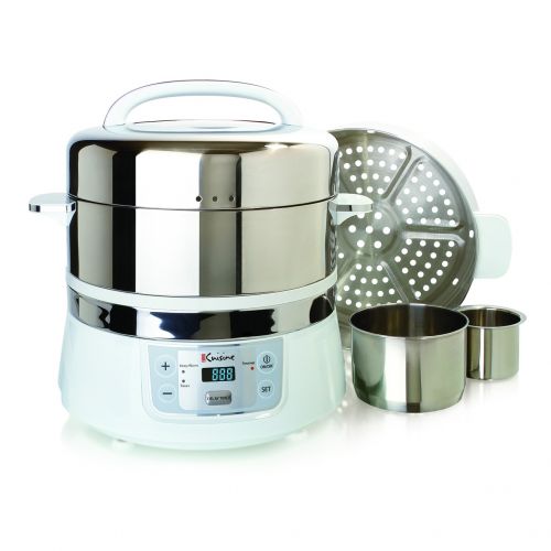  Euro Cuisine FS2500 Stainless Steel Electric Food Steamer