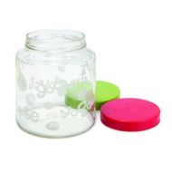 Euro Cuisine GY85 two-quart glass jar with lids (set of 2)