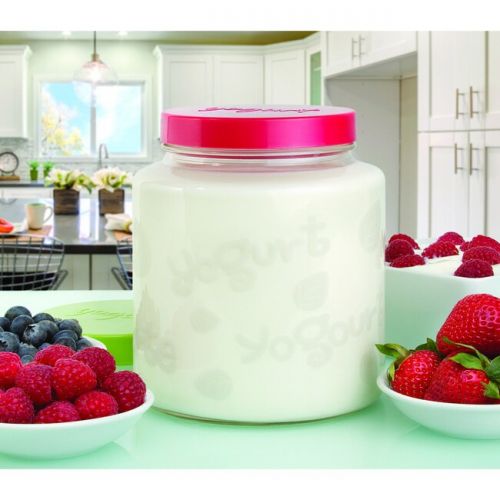  Euro Cuisine GY85 two-quart glass jar with lids (set of 2)