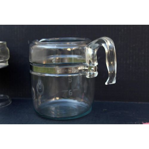  Euro Vintage Pyrex 7759 9-cup Flameware Glass Coffee Maker-percolator
