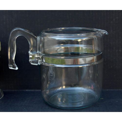  Euro Vintage Pyrex 7759 9-cup Flameware Glass Coffee Maker-percolator