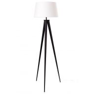 Euro Style Collection Berlin 60 inch Tripod Floor Lamp-Black/White