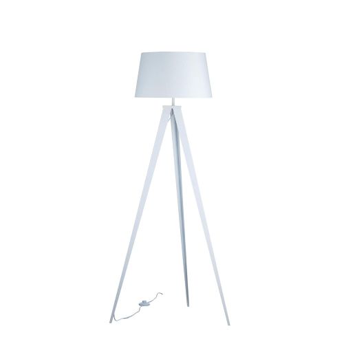  Euro Style Collection Berlin 60 inch Tripod Floor Lamp-Black/White