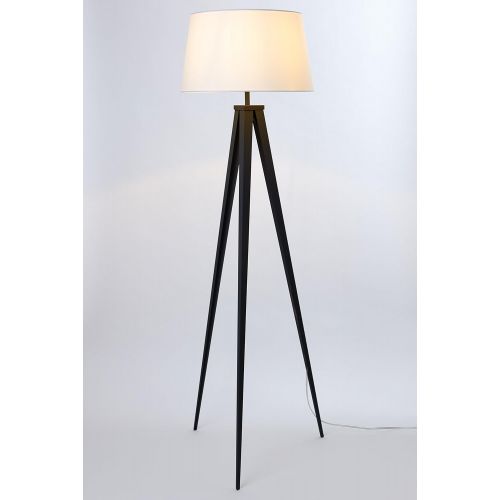  Euro Style Collection Berlin 60 inch Tripod Floor Lamp-Black/White