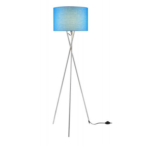  Euro Style Collection Lisboa 63 inch Tripod Floor Lamp-Blue