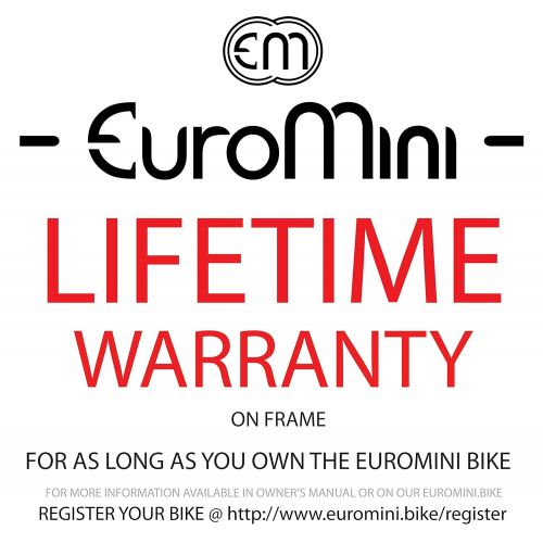  Euro-mini Zizzo EuroMini ZiZZO Via 27lb Folding Bike-Lightweight Aluminum Frame Genuine Shimano 7-Speed 20 Folding Bike with Fenders