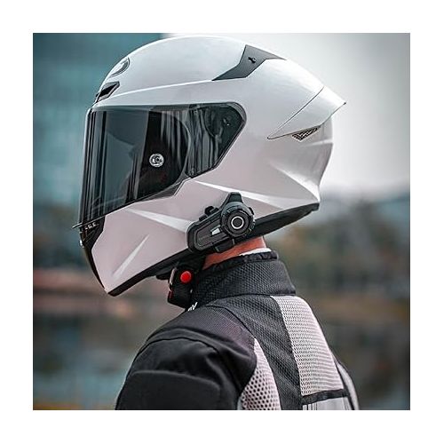  EuroFone S2 Motorcycle Helmet Intercom Bluetooth 5.1 chip , 2 riders intercom speaker with 2 in 1 microphone(soft and hard microphone ),Waterproof, sunscreen and dustproof