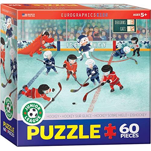  EuroGraphics Hockey Junior League Puzzle (60-Piece), Multi