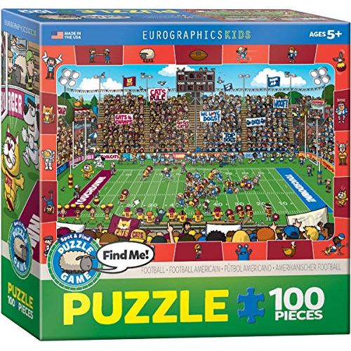  EuroGraphics Football Spot & Find Puzzle (100-Piece) (6100-0474)