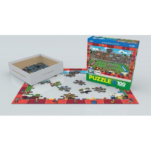  EuroGraphics Football Spot & Find Puzzle (100-Piece) (6100-0474)