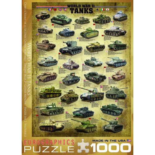  EuroGraphics Tanks of WWII 1000 Piece Puzzle
