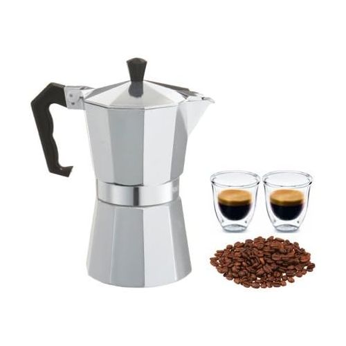  Euro-Home - CaffeXspress 6 Cup Aluminum Espresso Coffee Maker - Barista quality Espresso maker.