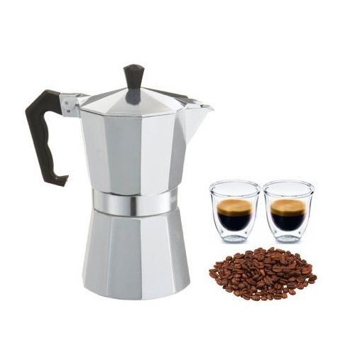  Euro-Home - CaffeXspress 6 Cup Aluminum Espresso Coffee Maker - Barista quality Espresso maker.