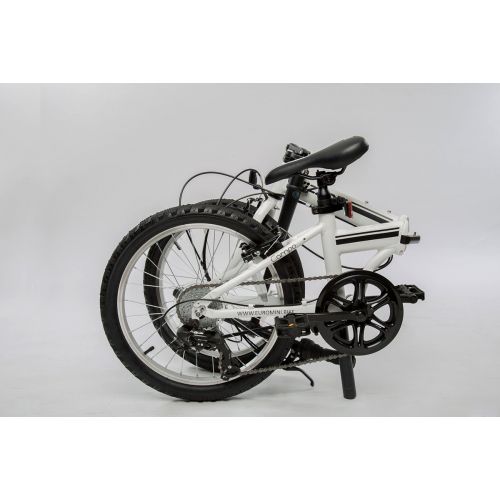  EuroMini ZiZZO Campo 28lb Lightweight Aluminum Frame Shimano 7-Speed Folding Bike 20-Inch