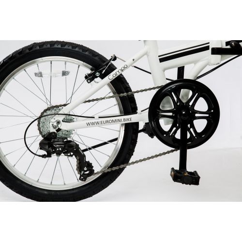  EuroMini ZiZZO Campo 28lb Lightweight Aluminum Frame Shimano 7-Speed Folding Bike 20-Inch