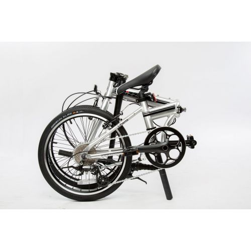  EuroMini-ZiZZO 23lb Lightweight Aluminum Alloy 20 8-Speed Folding Bicycle with Quick Release Wheels
