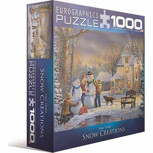  EUROGRAPHICS EuroGraphics Snow Creations 1000-Piece Puzzle, Small Box