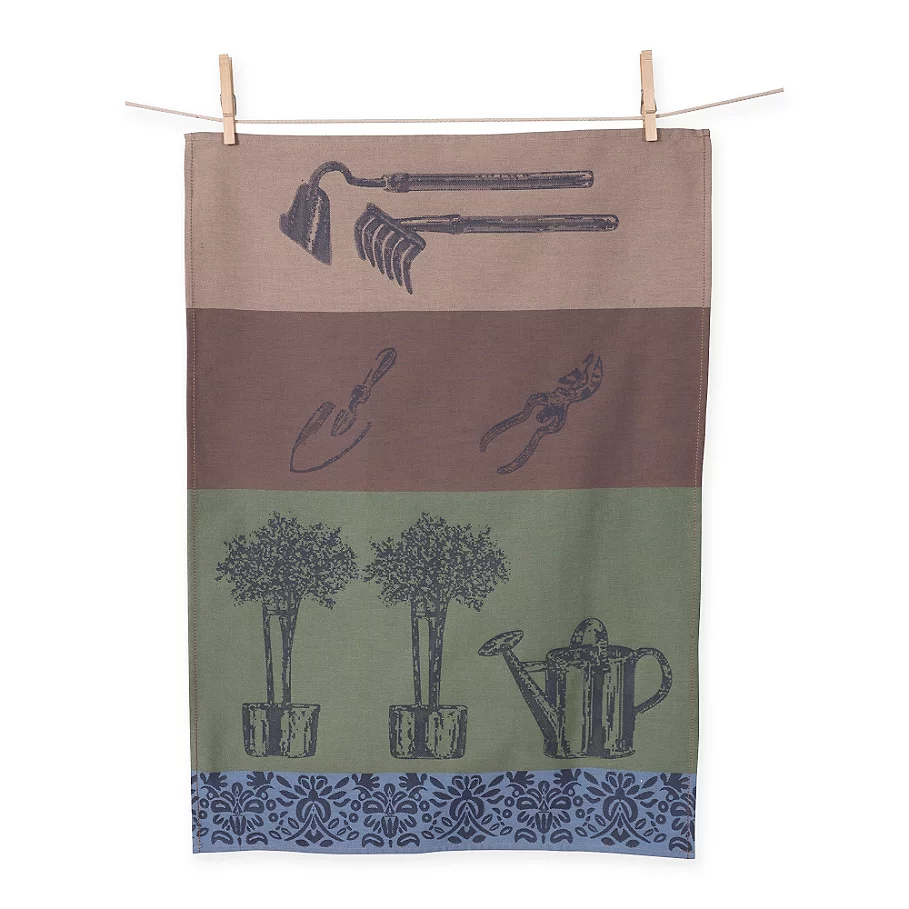 European Jacquard Garden Kitchen Towels (Set of 2)