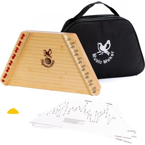  European Expressions Music Maker Lap Harp with Case and 4 Songsheet Packs