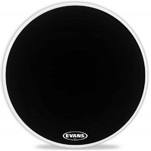 Evans MX1 Black Marching Bass Drum Head, 32 Inch