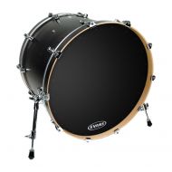 Evans EQ1 Resonant Black Bass Drum Head, 20 Inch